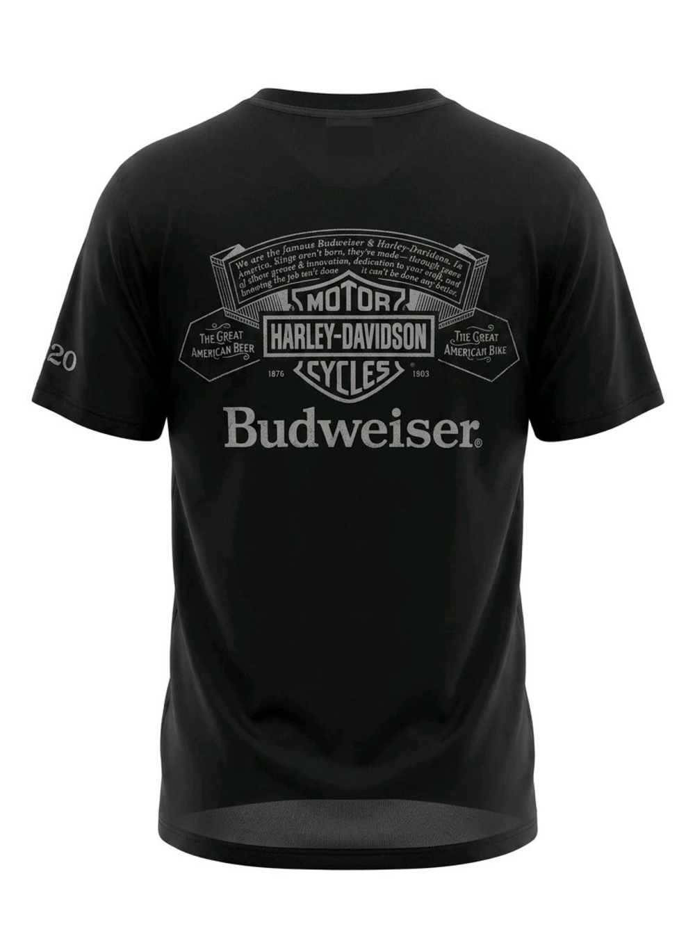 Harley-Davidson x Budweiser 120th Anniversary Shirt Men's Large Port & Company